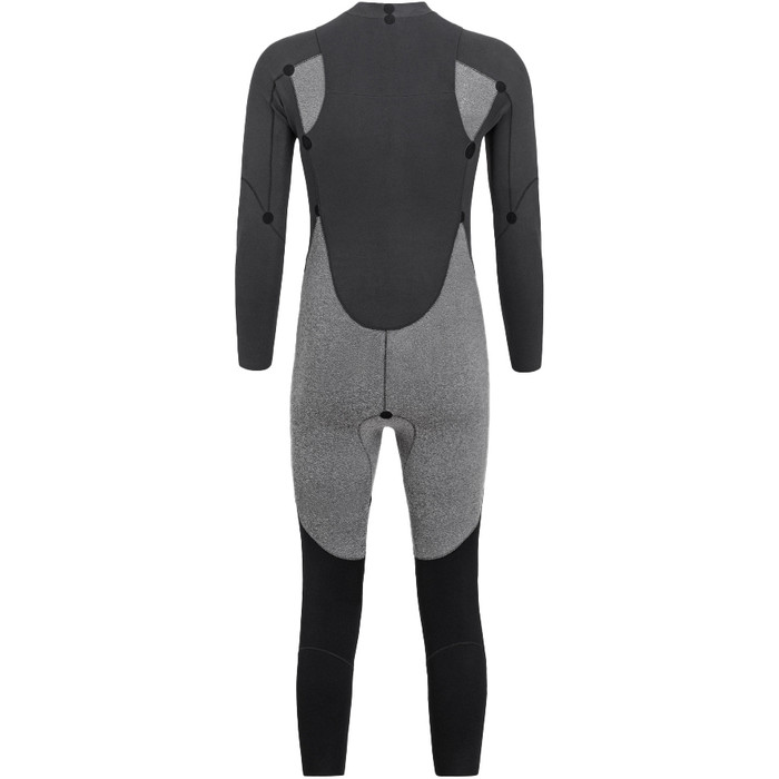 2024 Orca Mnner Vitalis Thermal Rckenreiverschluss Open Water Swim Neoprenanzug NN2U - Black